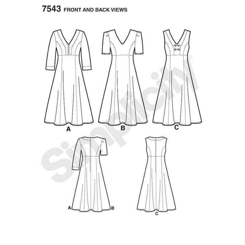 Patron Simplicity 2247.BB - Robe