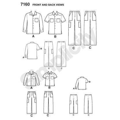 Patron Simplicity 4760.A - Pantalon et chemise 2