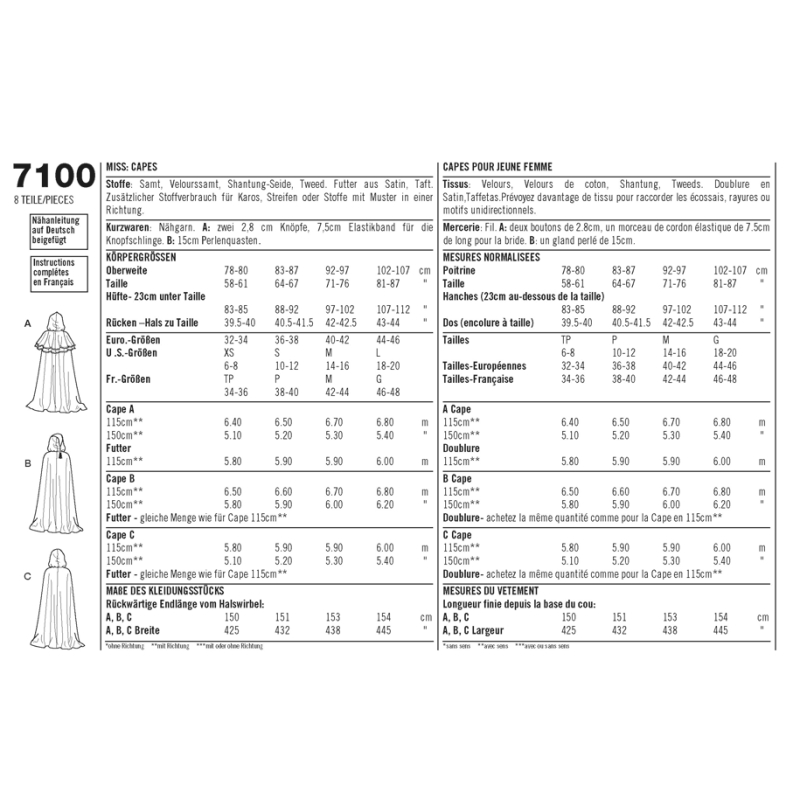 Patron Simplicity 5794.A - Cape