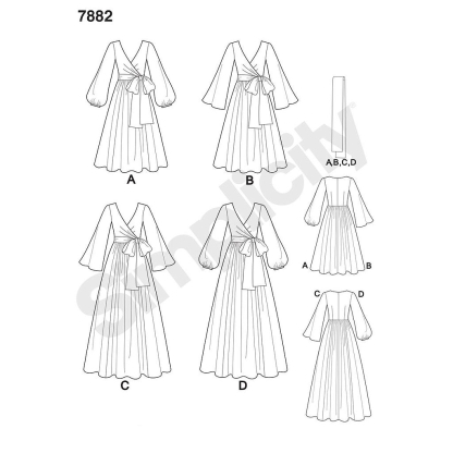 Patron Simplicity 8013.H5 - Robe vintage '70 2