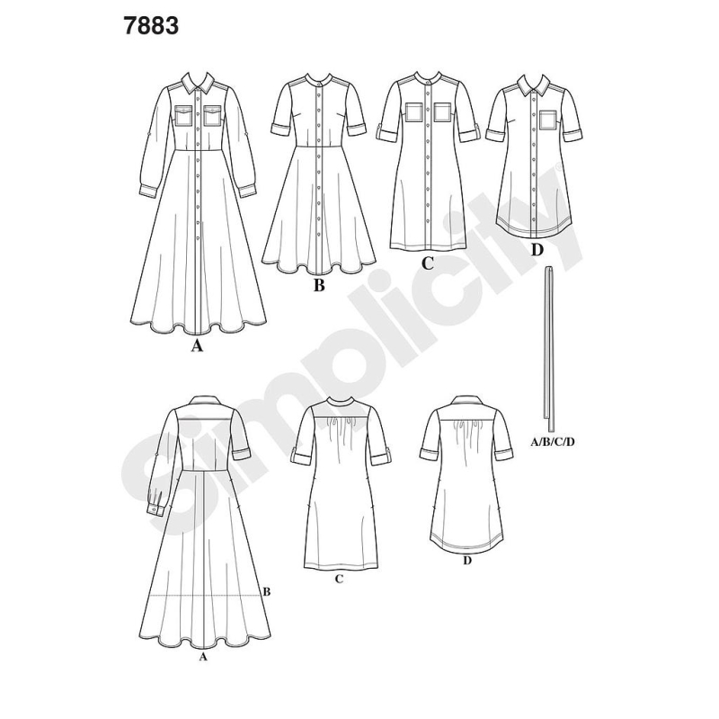 Patron Simplicity 8014.U5 - Chemise et tunique