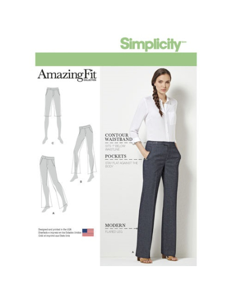 Patron Simplicity 8056.AA - Pantalon et short femme