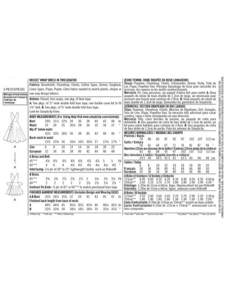 Patron Simplicity 8085.H5 - Robe vintage femme