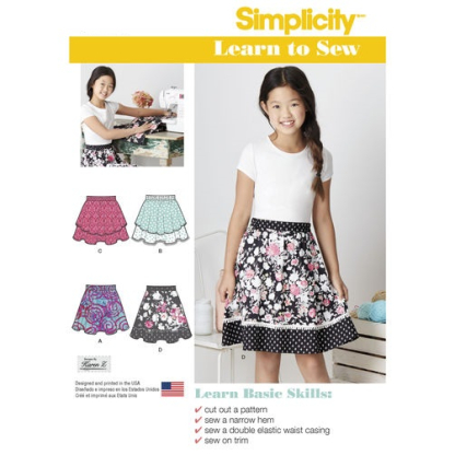 Patron Simplicity 8106.AA - Jupe enfant