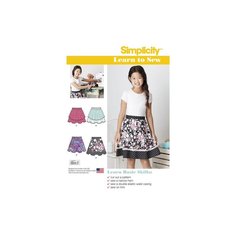 Patron Simplicity 8106.AA - Jupe enfant