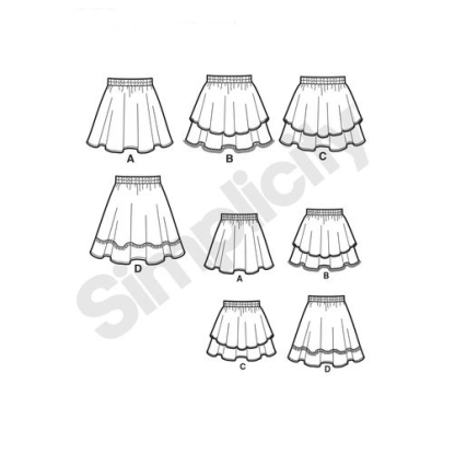 Patron Simplicity 8106.BB - Jupe enfant 2