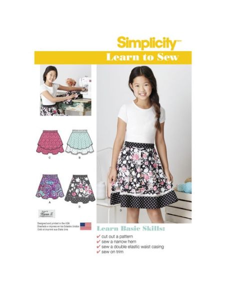 Patron Simplicity 8106.BB - Jupe enfant