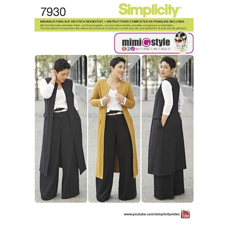 Patron Simplicity 8177.BB Ensemble femme