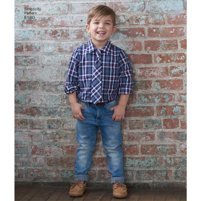 Patron Simplicity 8180.A - Chemise garçon et homme