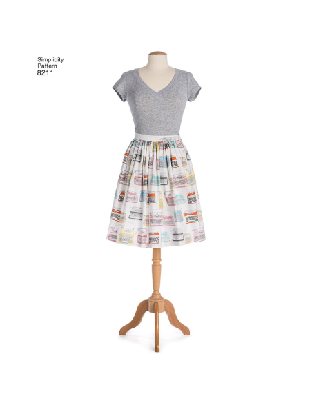 Patron Simplicity 8211.D5 - Jupe dame