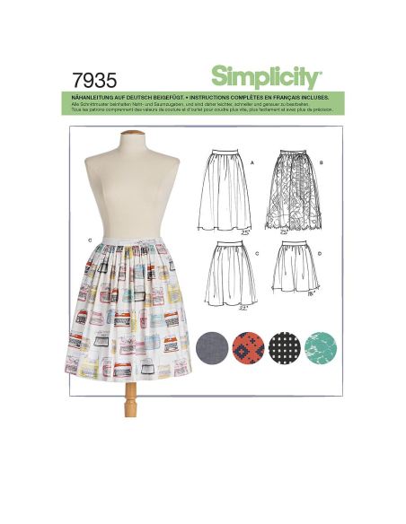 Patron Simplicity 8211.R5 - Jupe dame