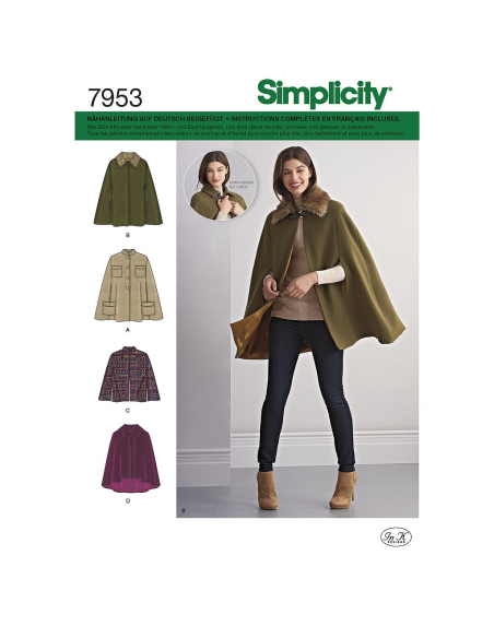 Patron Simplicity 8263.A - Veste et manteau pour dames