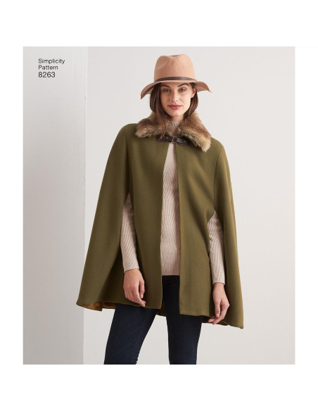 Patron Simplicity 8263.A - Veste et manteau pour dames