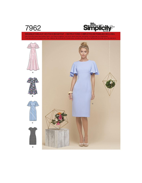 Patron Simplicity 8292.H5  - Robe femme