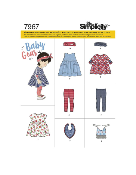 Patron Simplicity 8304.A - Ensemble pour fillette