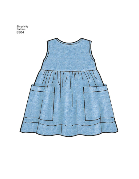 Patron Simplicity 8304.A - Ensemble pour fillette