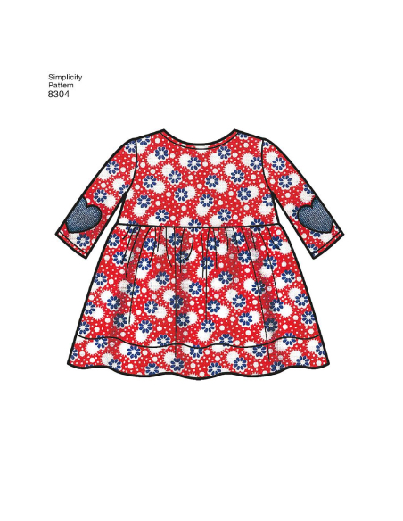 Patron Simplicity 8304.A - Ensemble pour fillette