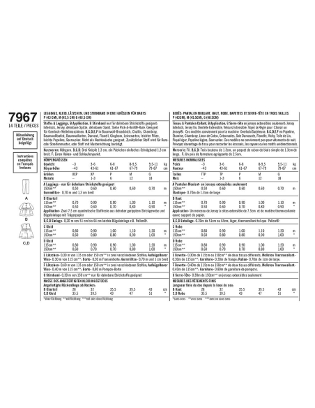 Patron Simplicity 8304.A - Ensemble pour fillette