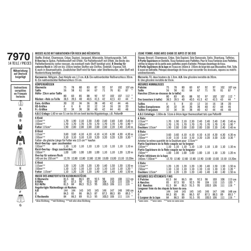 Patron Simplicity 8328.D5 - Ensemble de soirée