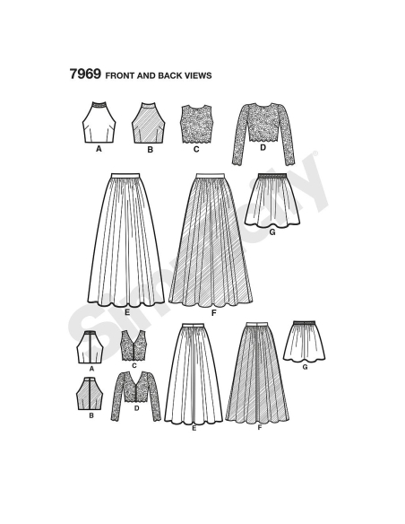 Patron Simplicity 8328.P5 - Ensemble de soirée