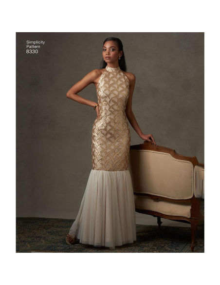 Patron Simplicity 8330.P5 - Robe de soirée