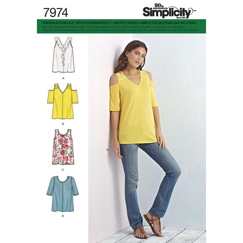 Patron Simplicity 8337.A - Tee-Shirt femme
