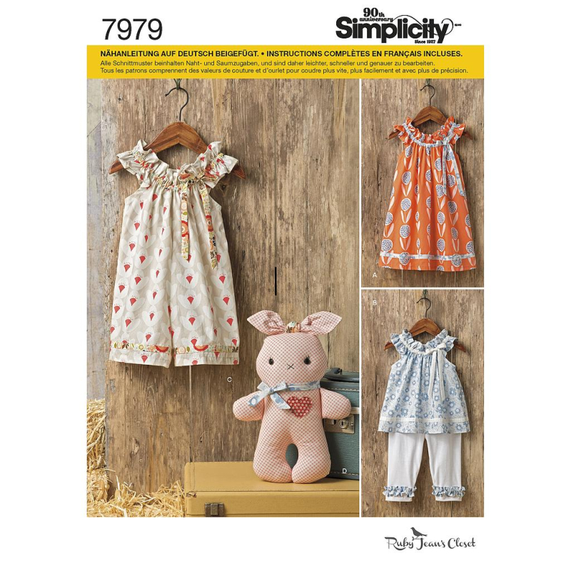 Patron Simplicity 8347.A - Ensemble bébés