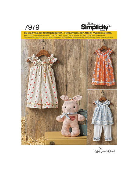 Patron Simplicity 8347.A - Ensemble bébés