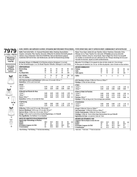 Patron Simplicity 8347.A - Ensemble bébés