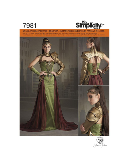 Patron Simplicity 8363.H5 - Costume de guerrière