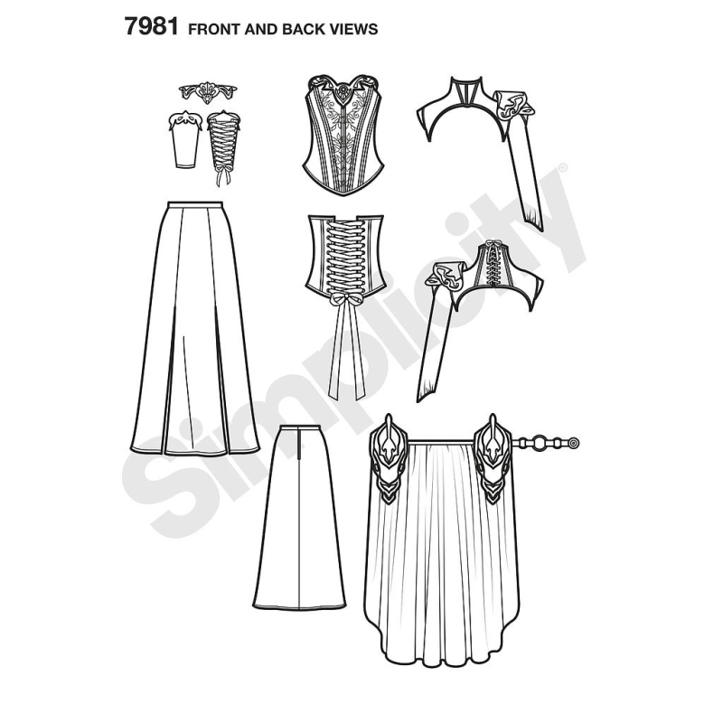 Patron Simplicity 8363.H5 - Costume de guerrière