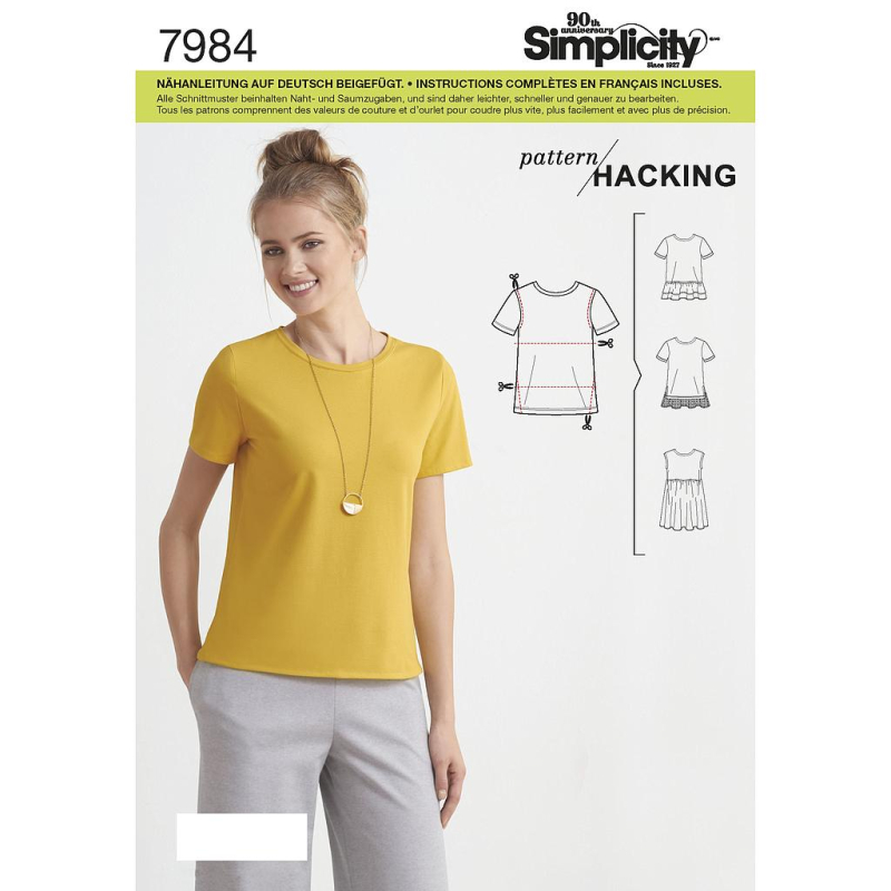 Patron Simplicity 8376.A - Tee-Shirt femme