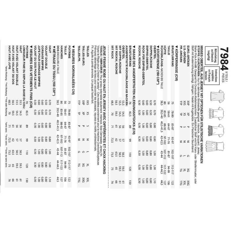 Patron Simplicity 8376.A - Tee-Shirt femme