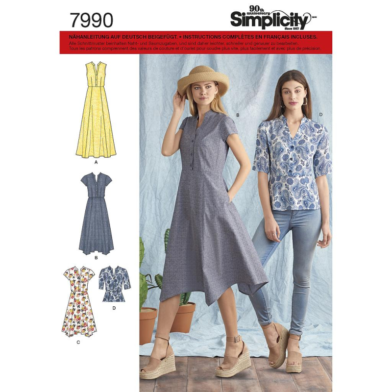 Patron Simplicity 8384.H5 - Top et robe femme