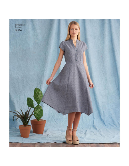 Patron Simplicity 8384.H5 - Top et robe femme