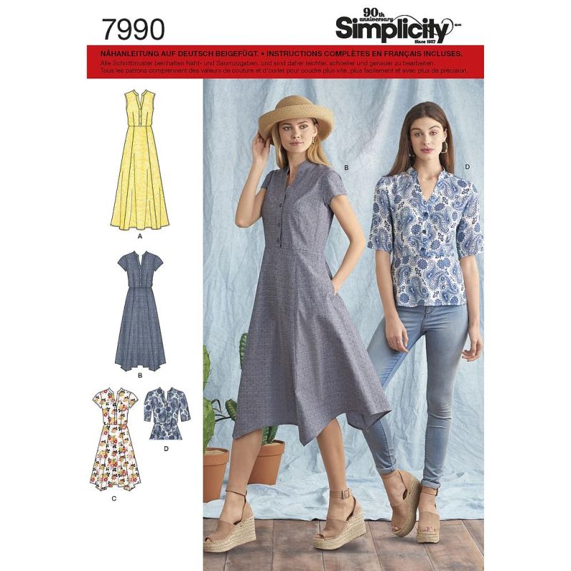Patron Simplicity 8384.U5 - Top et robe femme