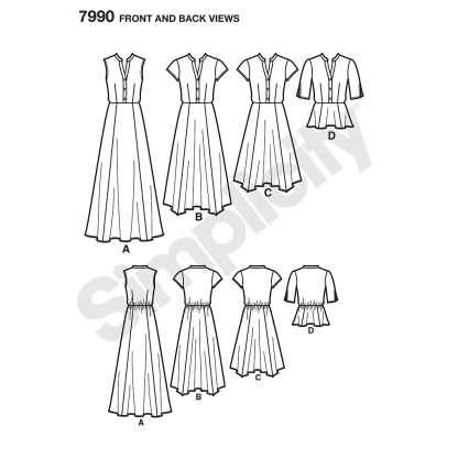 Patron Simplicity 8384.U5 - Top et robe femme 2