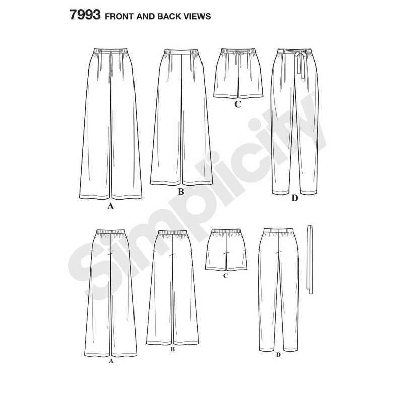 Patron Simplicity 8389.H5 - Short et pantalon