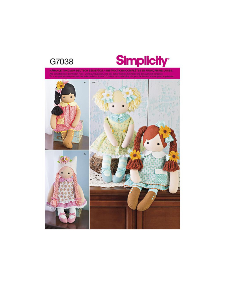 Patron Simplicity 8402.OS - Poupée