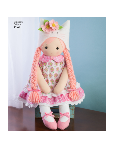 Patron Simplicity 8402.OS - Poupée
