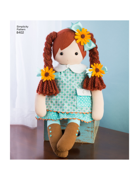 Patron Simplicity 8402.OS - Poupée