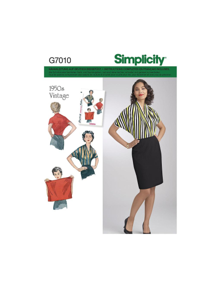 Patron Simplicity 8452.A - Blouse vintage