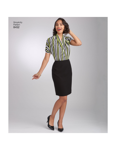 Patron Simplicity 8452.A - Blouse vintage