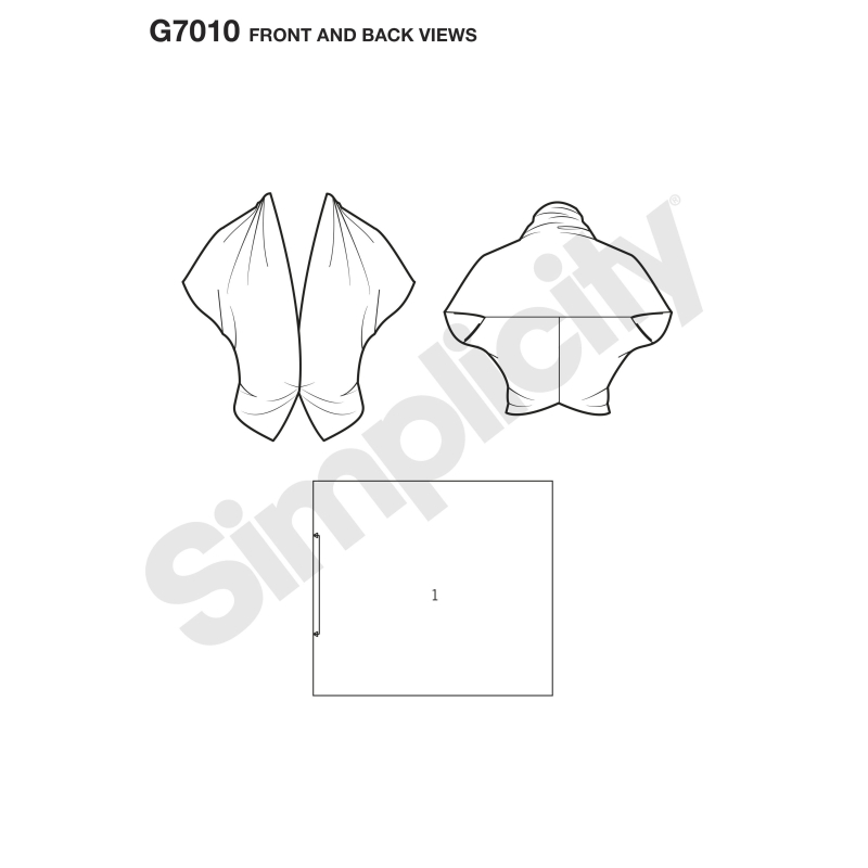 Patron Simplicity 8452.A - Blouse vintage