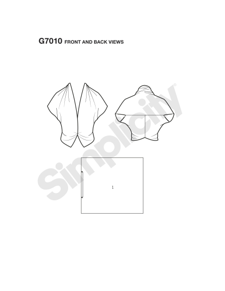 Patron Simplicity 8452.A - Blouse vintage