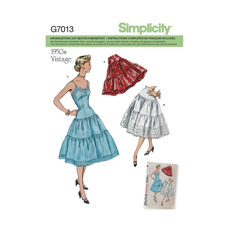 Patron Simplicity 8456.D5 - Robe et jupe vintage