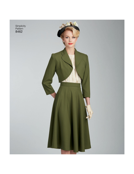 Patron Simplicity 8462.H5 - Ensemble vintage femme