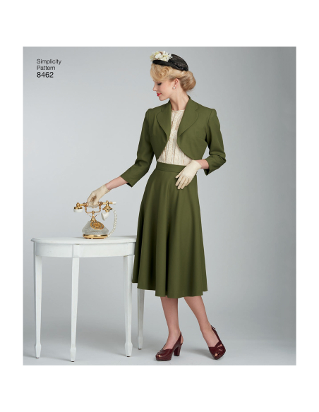 Patron Simplicity 8462.U5 - Ensemble vintage femme