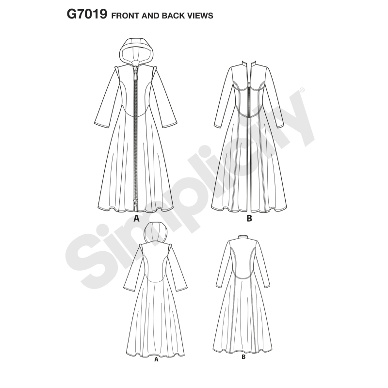 Patron Simplicity 8482.H5 - Costume femme