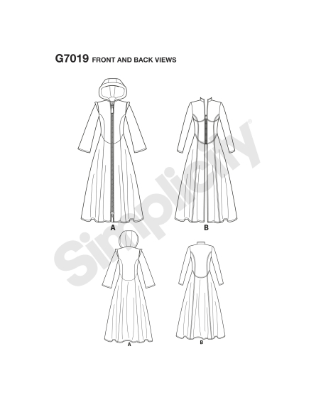 Patron Simplicity 8482.H5 - Costume femme